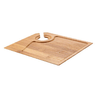 PIATTO BAMBOO PORTACALICE RIUTILIZZABILE 18x15