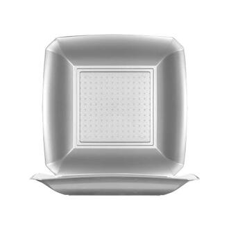 PIATTO QUADRO SPECIAL PIANO ARGENTO