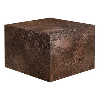 SCATOLA PANETTONE MARRONE/RUGGINE 25x25x18