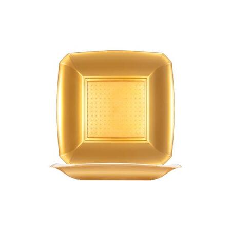 PIATTO QUADRO SPECIAL DESSERT ORO - 1