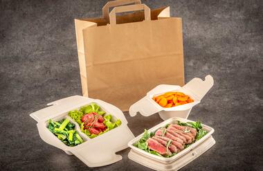 Contenitori per asporto compostabili Brown