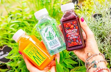 Bottigliette per asporto estratti e frullati